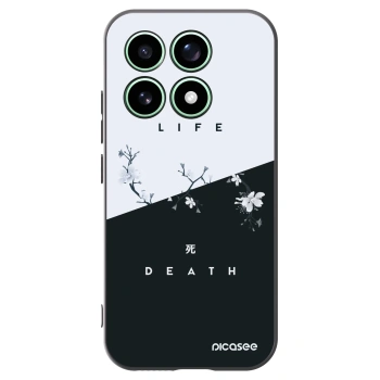 Picasee silikonowe czarne etui na Xiaomi 17 - Life - Death