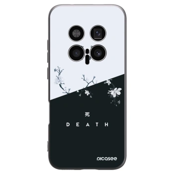 Picasee silikonowe czarne etui na Honor Magic8 Pro 5G - Life - Death