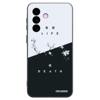 Picasee silikonowe czarne etui na Samsung Galaxy A57 5G - Life - Death