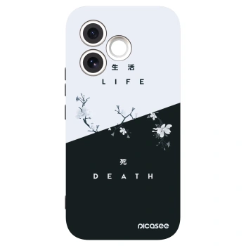 Picasee silikonowe czarne etui na Honor 600 Lite - Life - Death