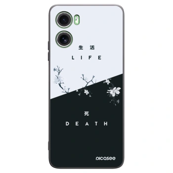 Picasee silikonowe czarne etui na Motorola Moto G06 - Life - Death