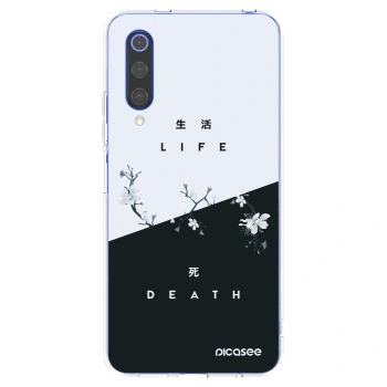 Picasee silikonowe przeźroczyste etui na Xiaomi Mi 9 SE - Life - Death