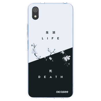 Picasee silikonowe przeźroczyste etui na Xiaomi Redmi 7A - Life - Death