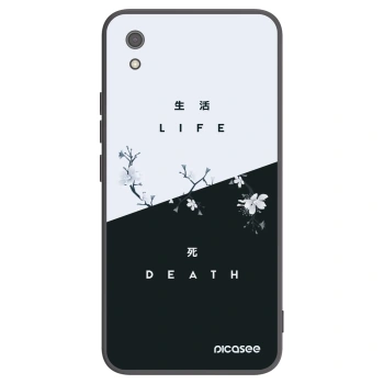 Picasee silikonowe czarne etui na Xiaomi Redmi 7A - Life - Death
