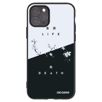 Picasee silikonowe czarne etui na Apple iPhone 11 Pro - Life - Death