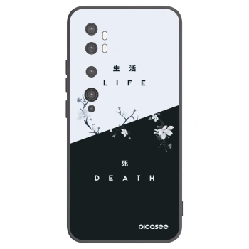 Picasee silikonowe czarne etui na Xiaomi Mi Note 10 (Pro) - Life - Death