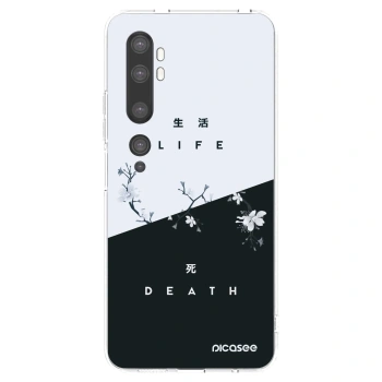 Picasee silikonowe przeźroczyste etui na Xiaomi Mi Note 10 (Pro) - Life - Death