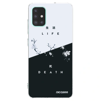 Picasee silikonowe przeźroczyste etui na Samsung Galaxy A51 A515F - Life - Death