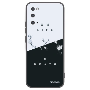 Picasee silikonowe czarne etui na Samsung Galaxy S20 G980F - Life - Death