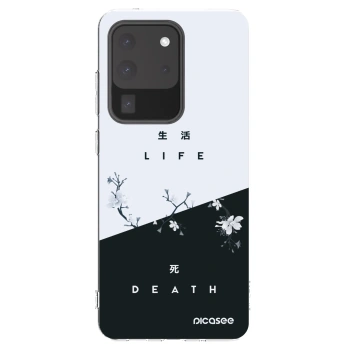 Picasee silikonowe przeźroczyste etui na Samsung Galaxy S20 Ultra 5G G988F - Life - Death