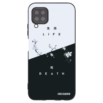 Picasee silikonowe czarne etui na Huawei P40 Lite - Life - Death
