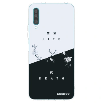 Picasee silikonowe przeźroczyste etui na Samsung Galaxy A30s A307F - Life - Death
