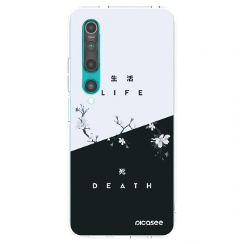 Picasee silikonowe przeźroczyste etui na Xiaomi Mi 10 - Life - Death