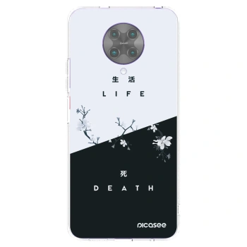 Picasee silikonowe przeźroczyste etui na Xiaomi Poco F2 Pro - Life - Death