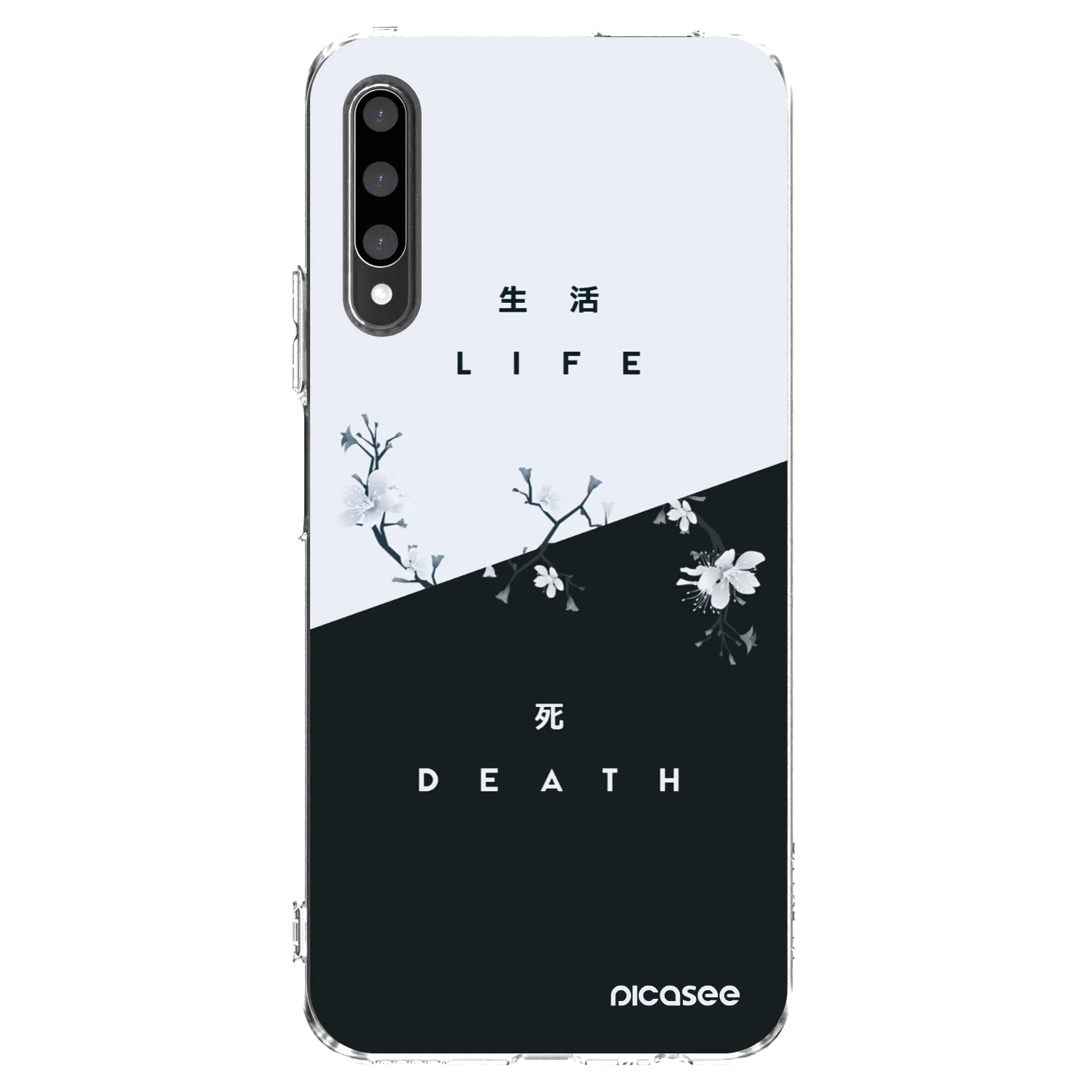Picasee silikonowe przeźroczyste etui na Honor 9X Pro - Life - Death