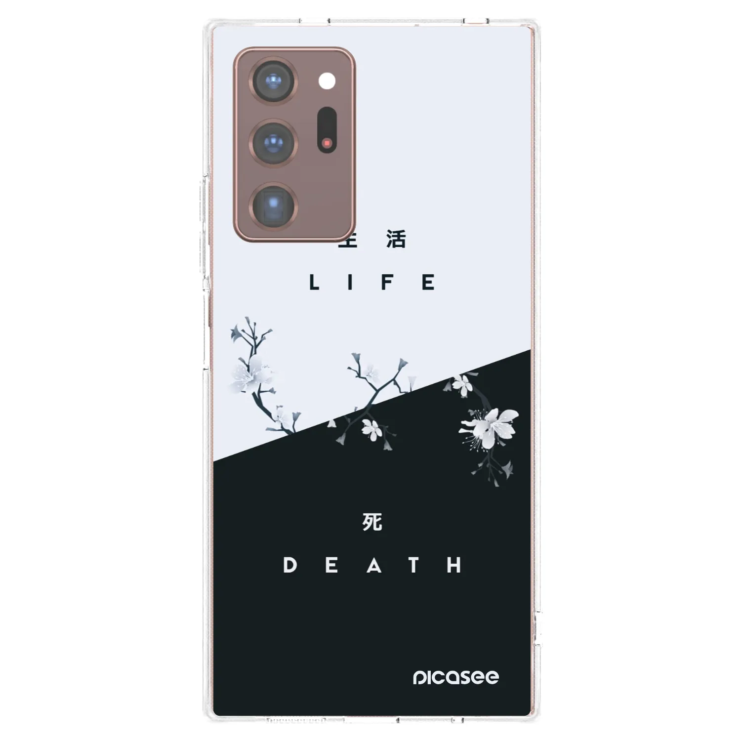 Picasee silikonowe przeźroczyste etui na Samsung Galaxy Note 20 Ultra - Life - Death