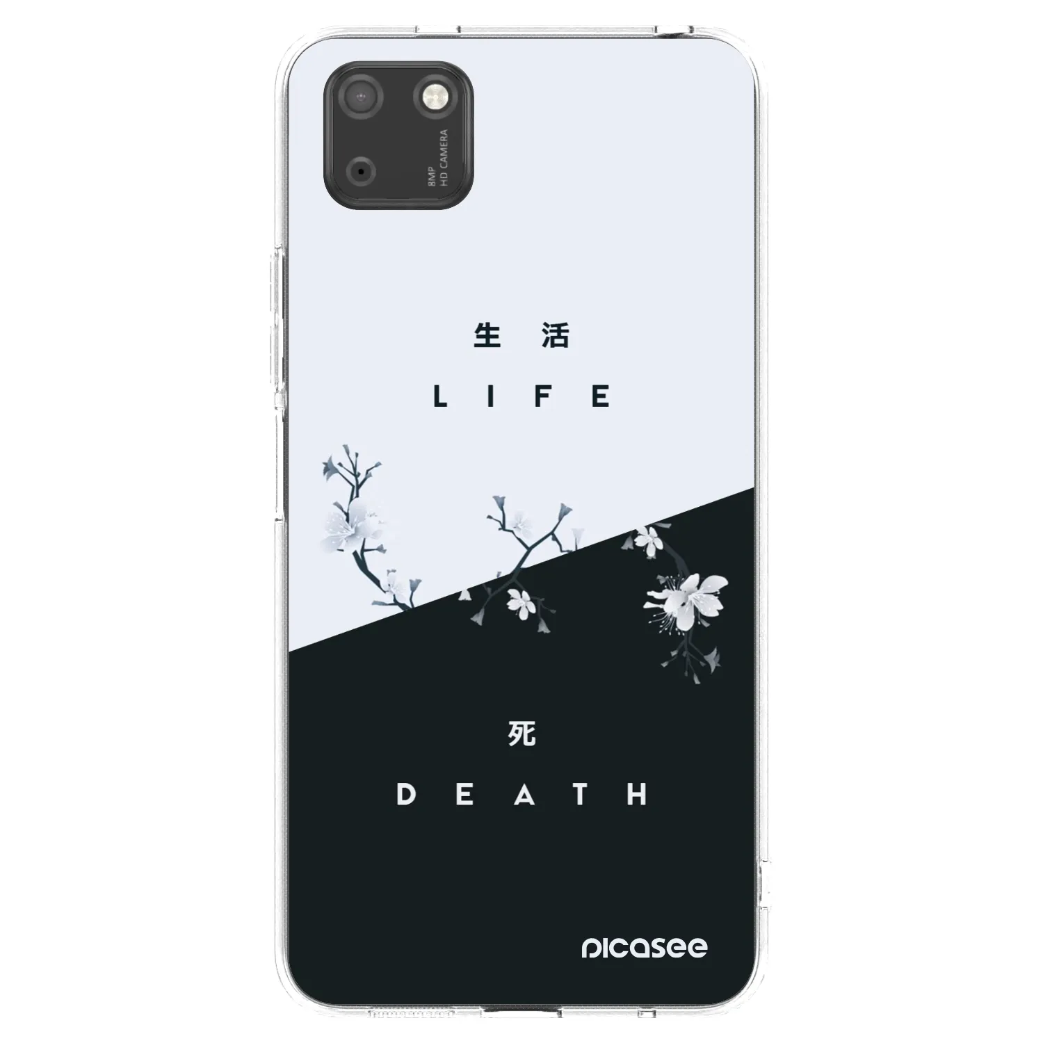 Picasee silikonowe przeźroczyste etui na Huawei Y5P - Life - Death