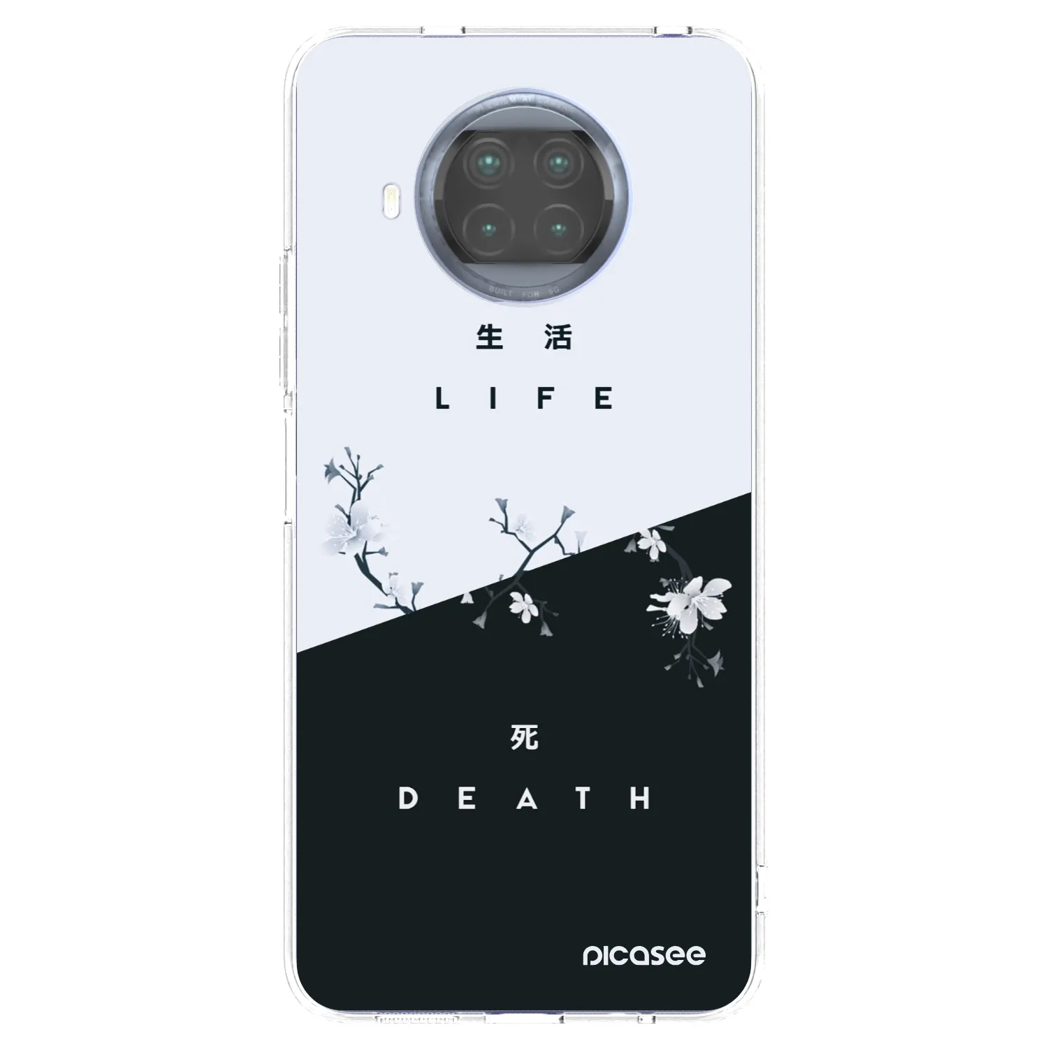 Picasee silikonowe przeźroczyste etui na Xiaomi Mi 10T Lite - Life - Death