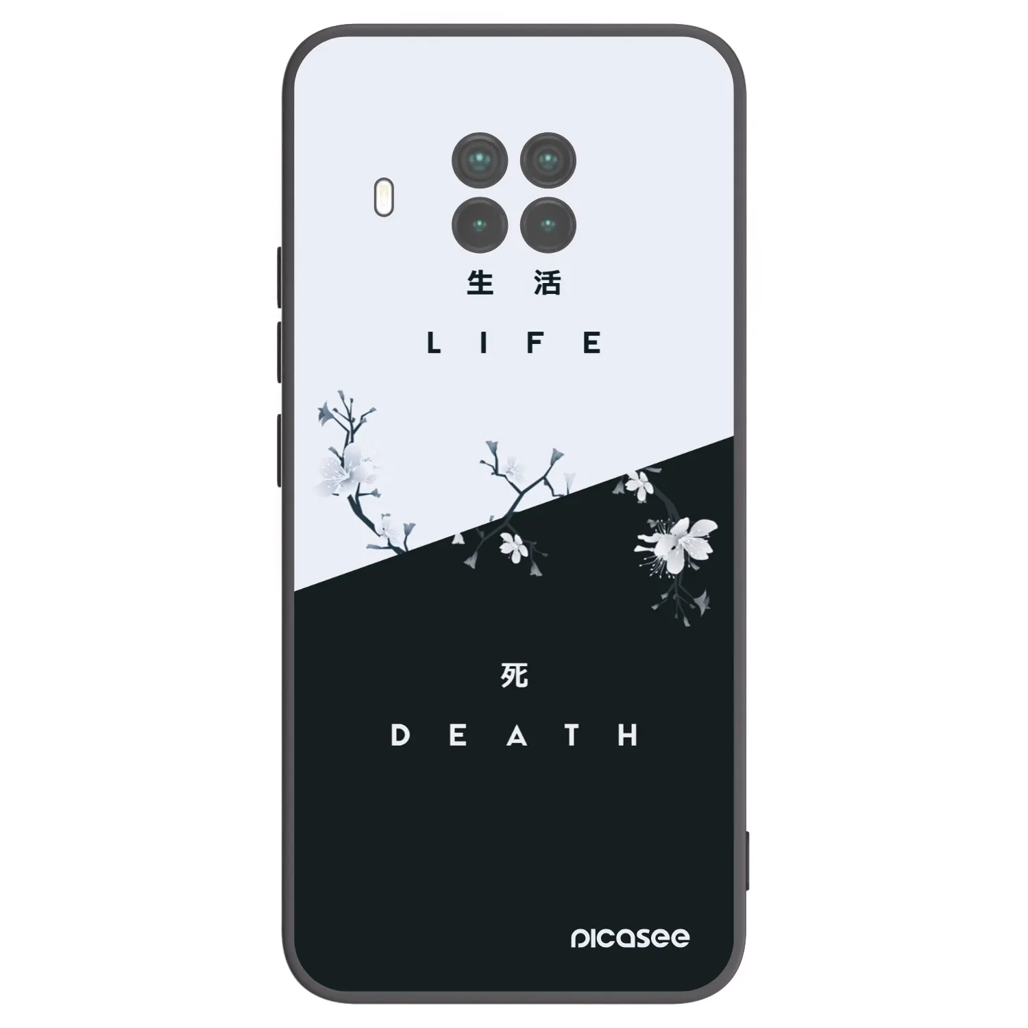 Picasee silikonowe czarne etui na Xiaomi Mi 10T Lite - Life - Death