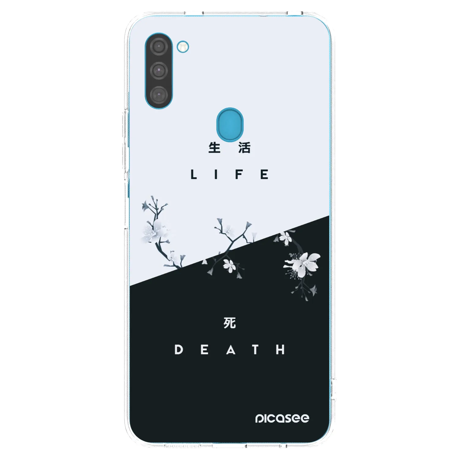 Picasee silikonowe przeźroczyste etui na Samsung Galaxy M11 - Life - Death