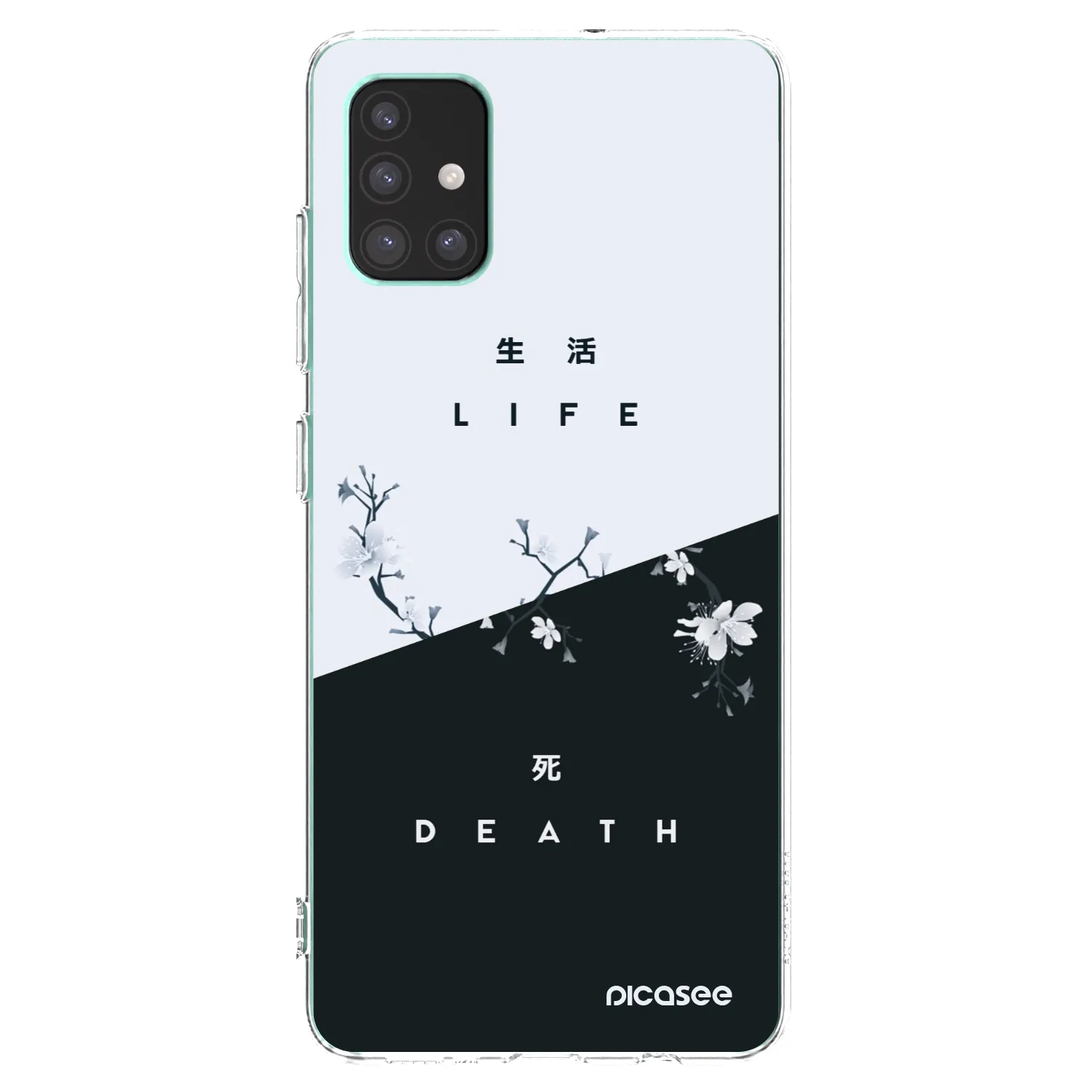 Picasee silikonowe przeźroczyste etui na Samsung Galaxy M51 M515F - Life - Death