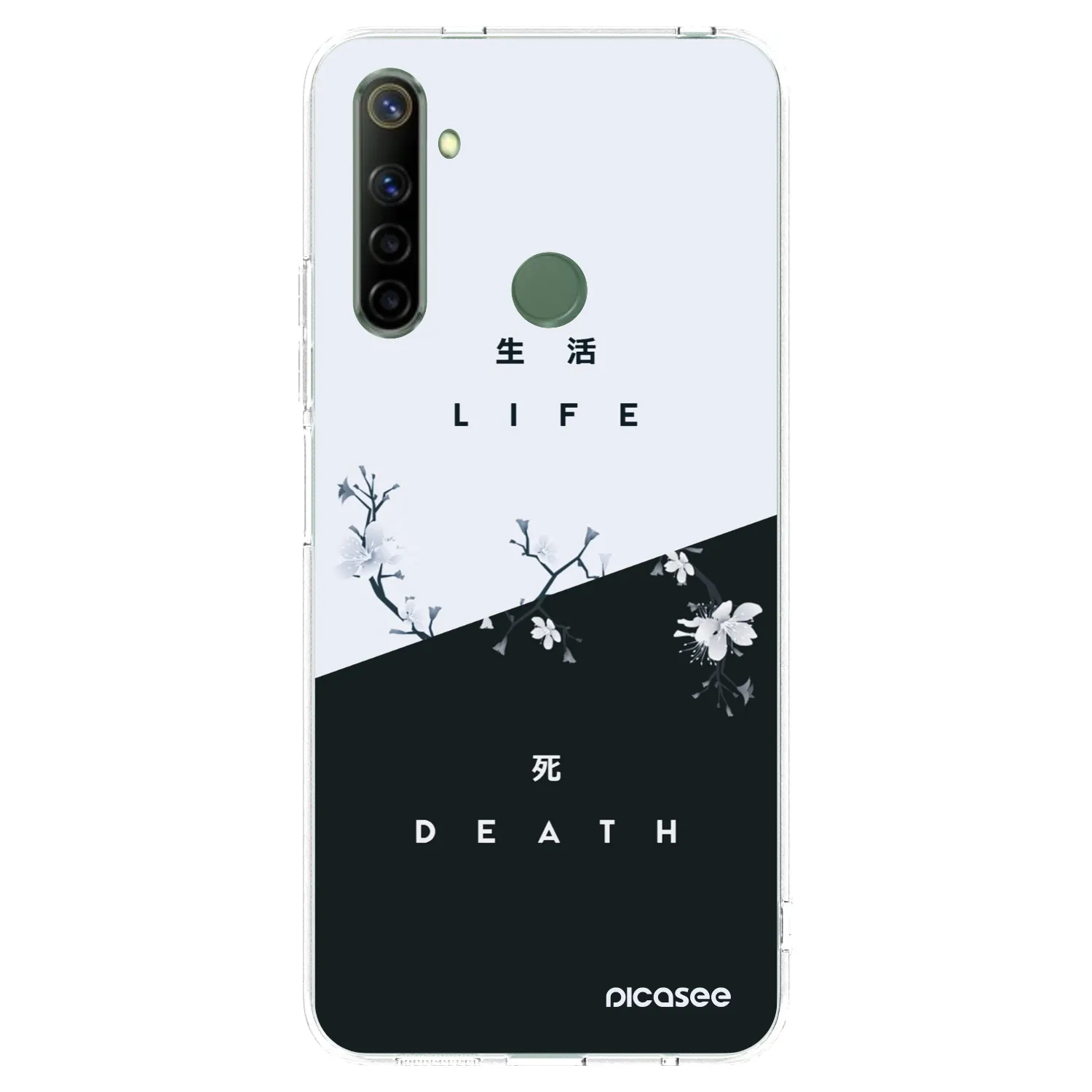 Picasee silikonowe przeźroczyste etui na Realme 6i - Life - Death