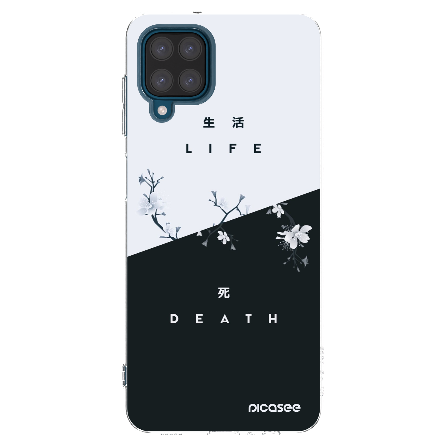 Picasee silikonowe przeźroczyste etui na Samsung Galaxy A12 A125F - Life - Death