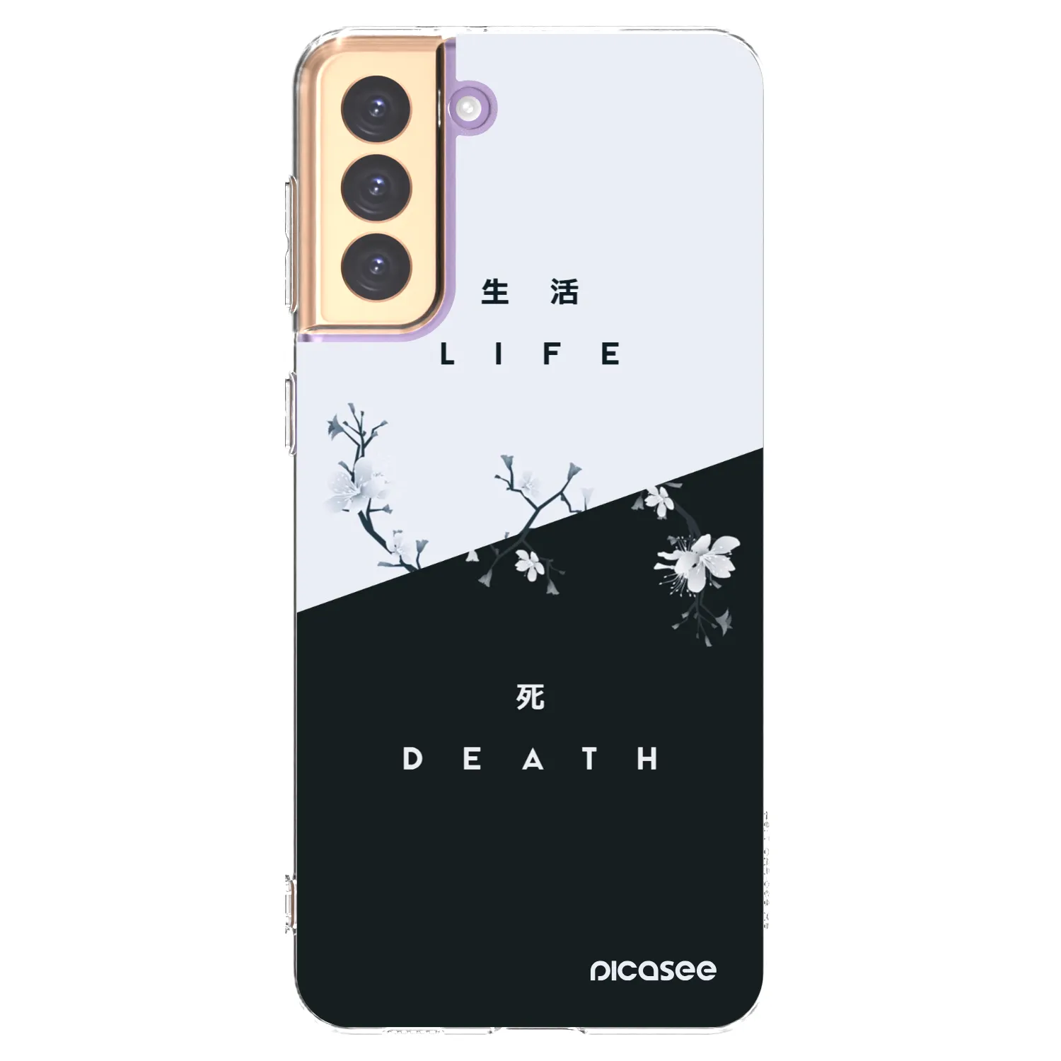 Picasee silikonowe przeźroczyste etui na Samsung Galaxy S21+ 5G G996F - Life - Death
