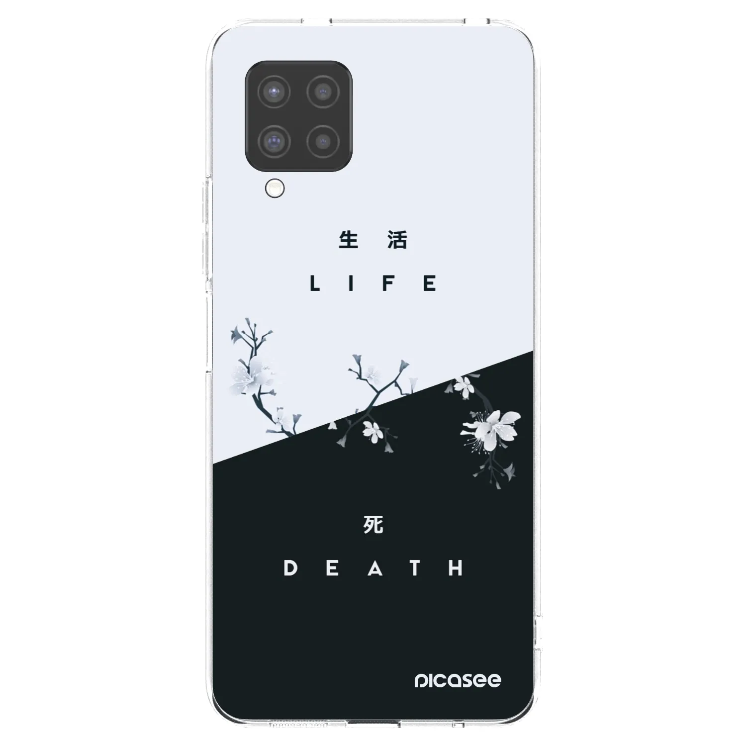 Picasee silikonowe przeźroczyste etui na Samsung Galaxy A42 A426B - Life - Death