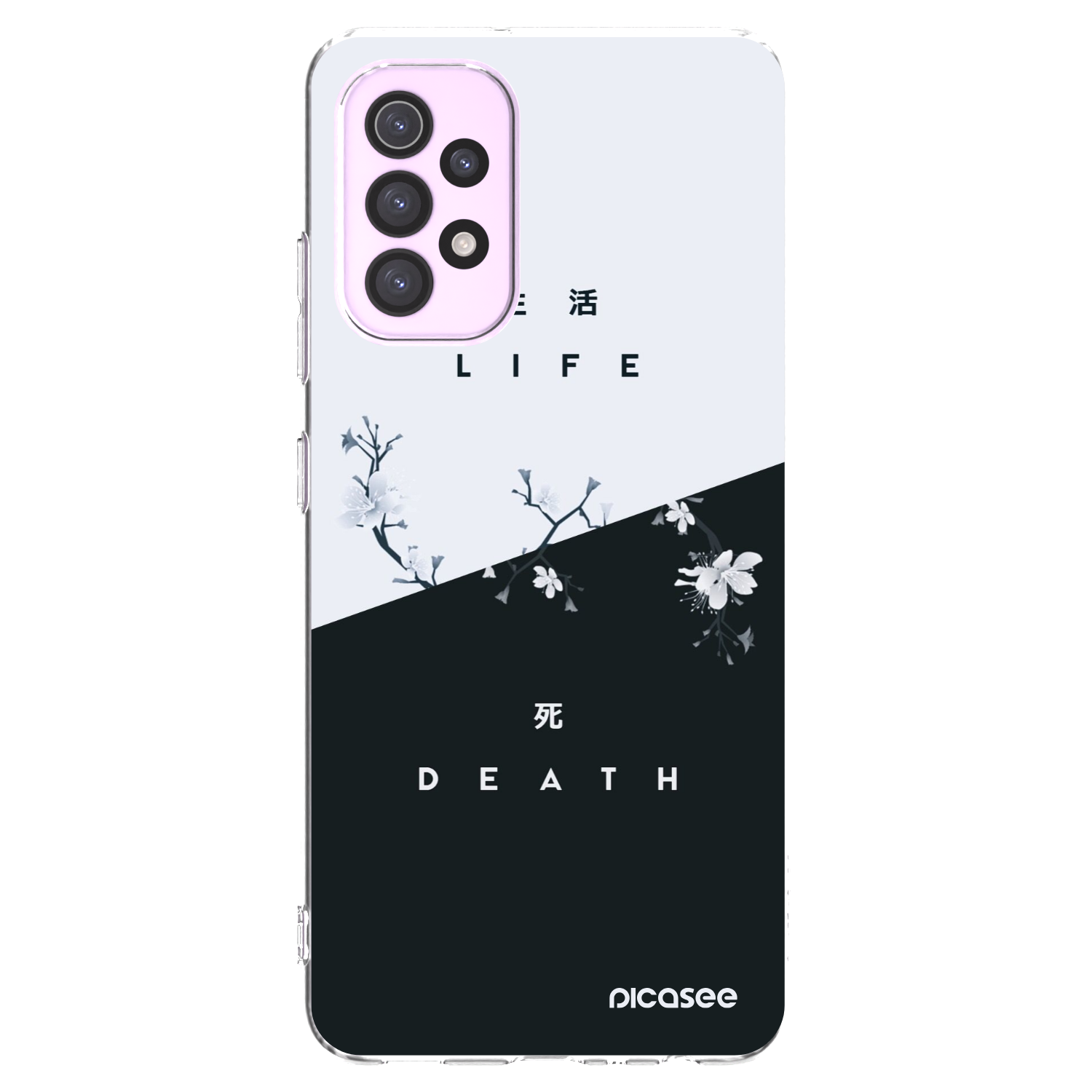 Picasee silikonowe przeźroczyste etui na Samsung Galaxy A32 5G A326B - Life - Death