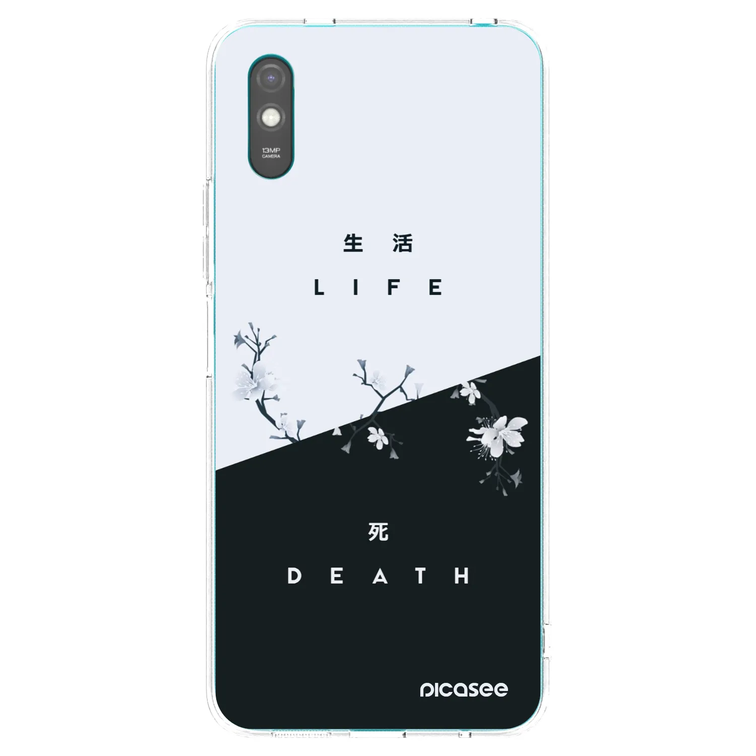 Picasee silikonowe przeźroczyste etui na Xiaomi Redmi 9AT - Life - Death