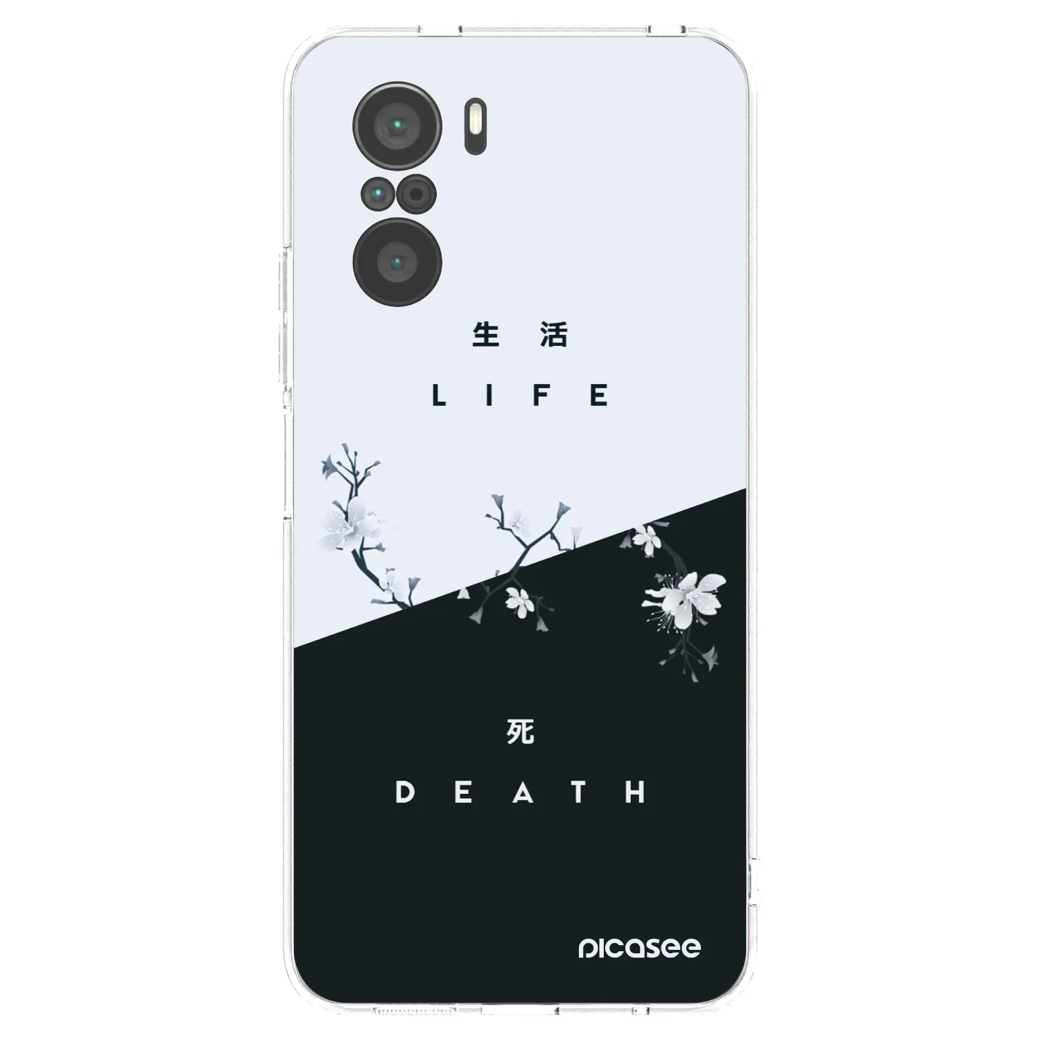 Picasee silikonowe przeźroczyste etui na Xiaomi Poco F3 - Life - Death
