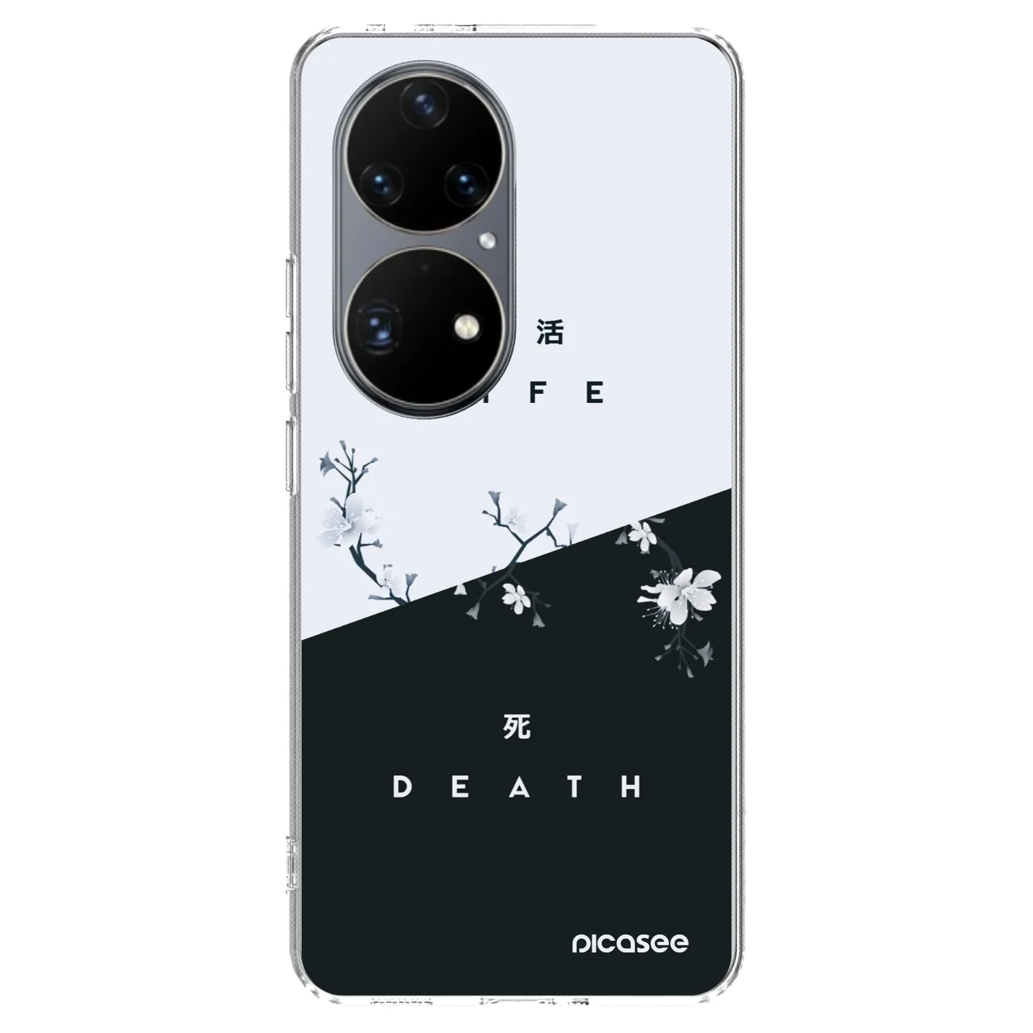 Picasee silikonowe przeźroczyste etui na Huawei P50 - Life - Death