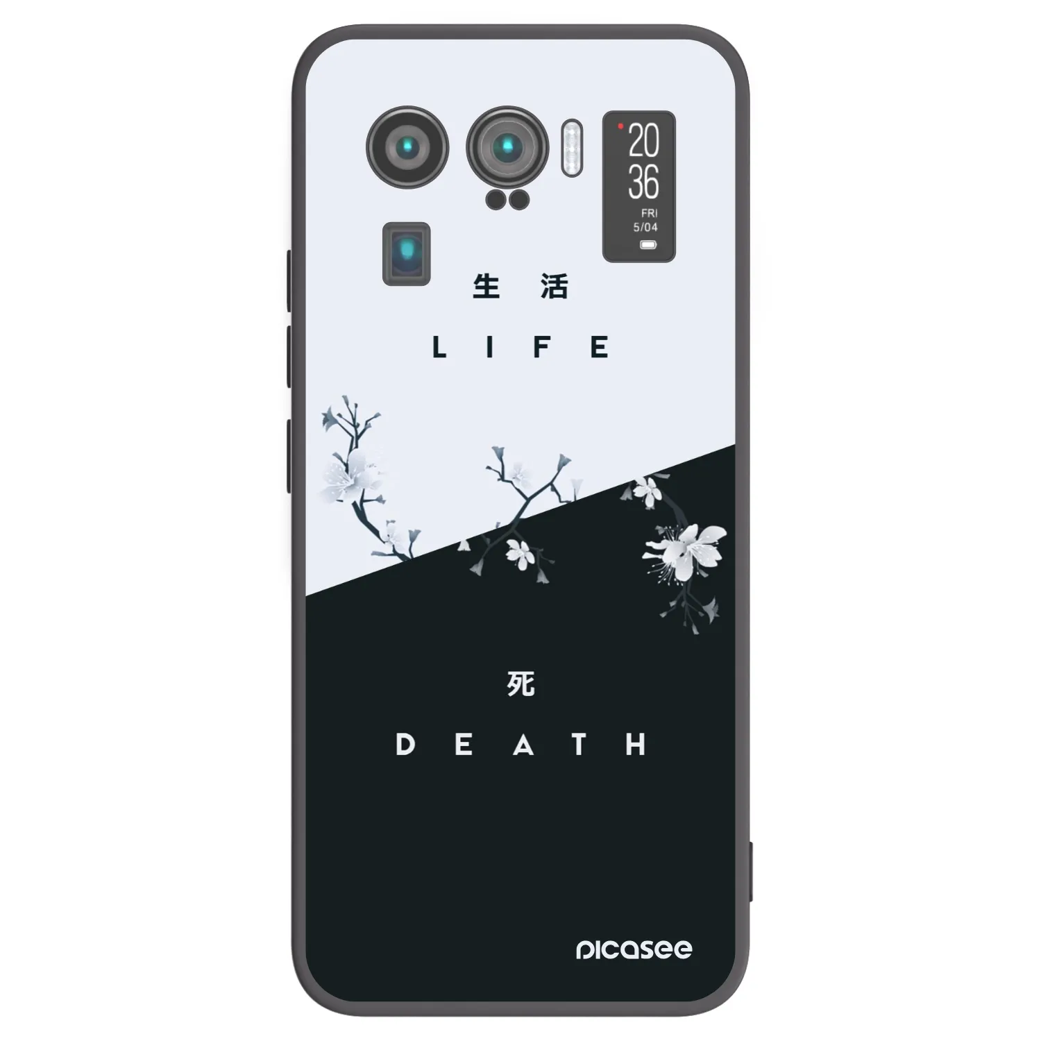 Picasee silikonowe czarne etui na Xiaomi Mi 11 Ultra - Life - Death