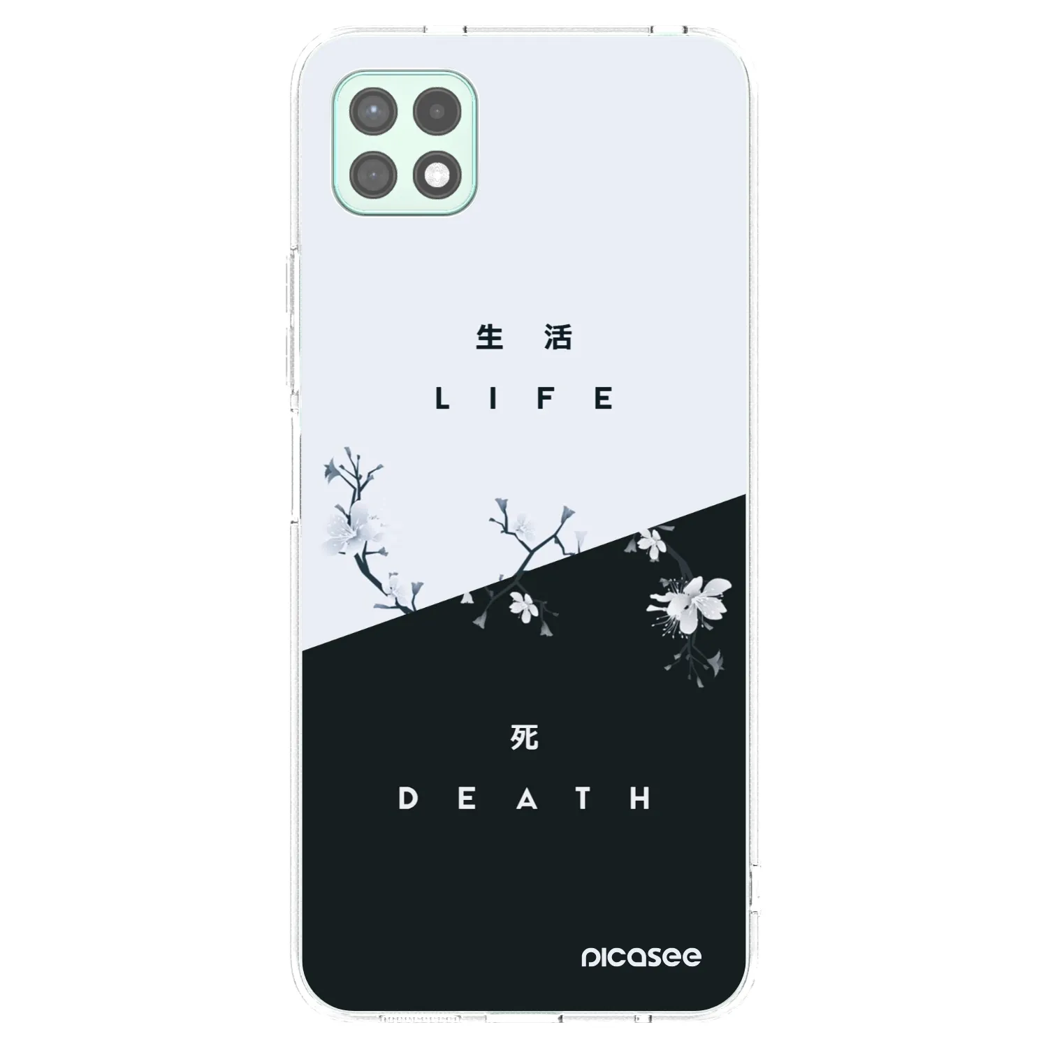 Picasee silikonowe przeźroczyste etui na Samsung Galaxy A22 A226B 5G - Life - Death