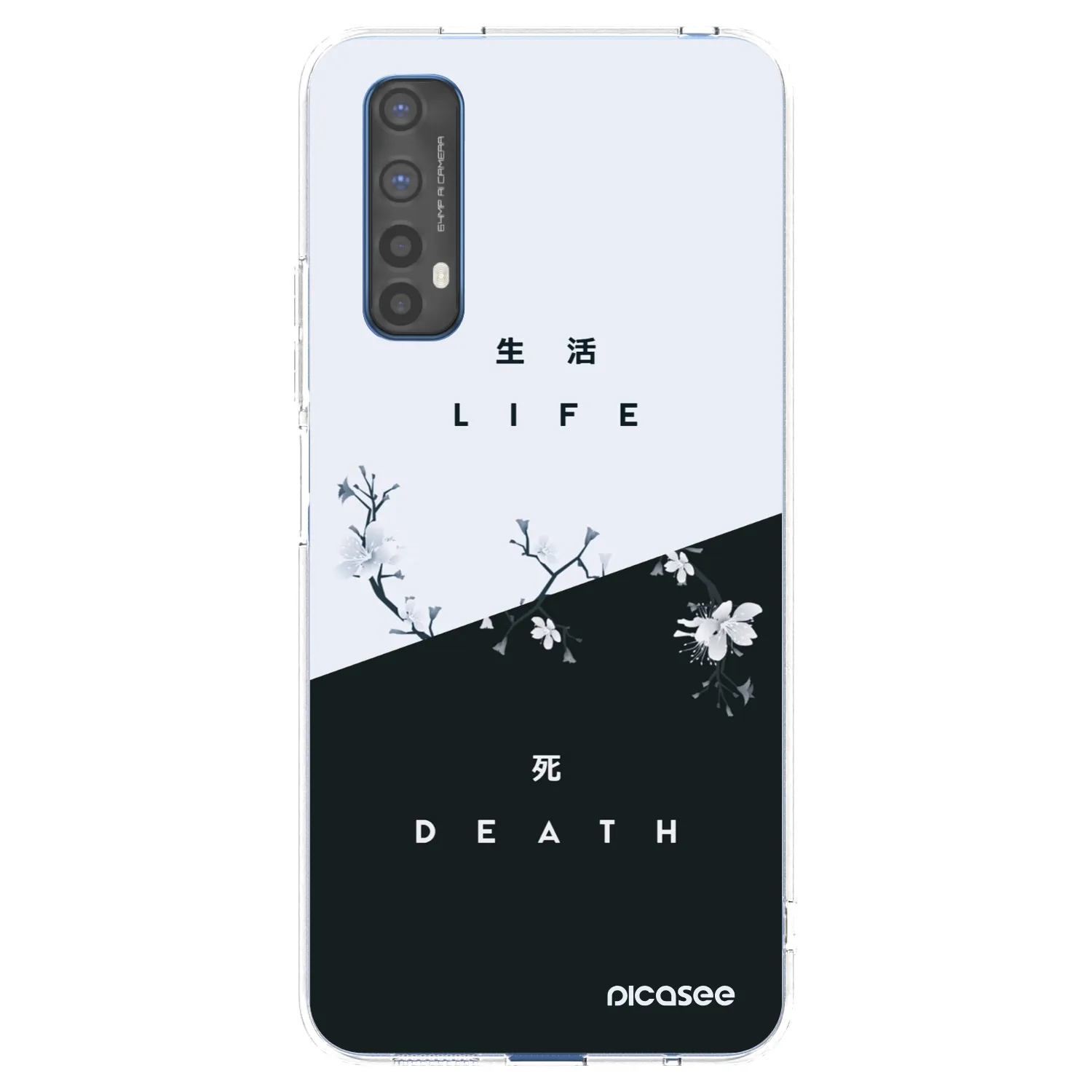Picasee silikonowe przeźroczyste etui na Realme 7 - Life - Death