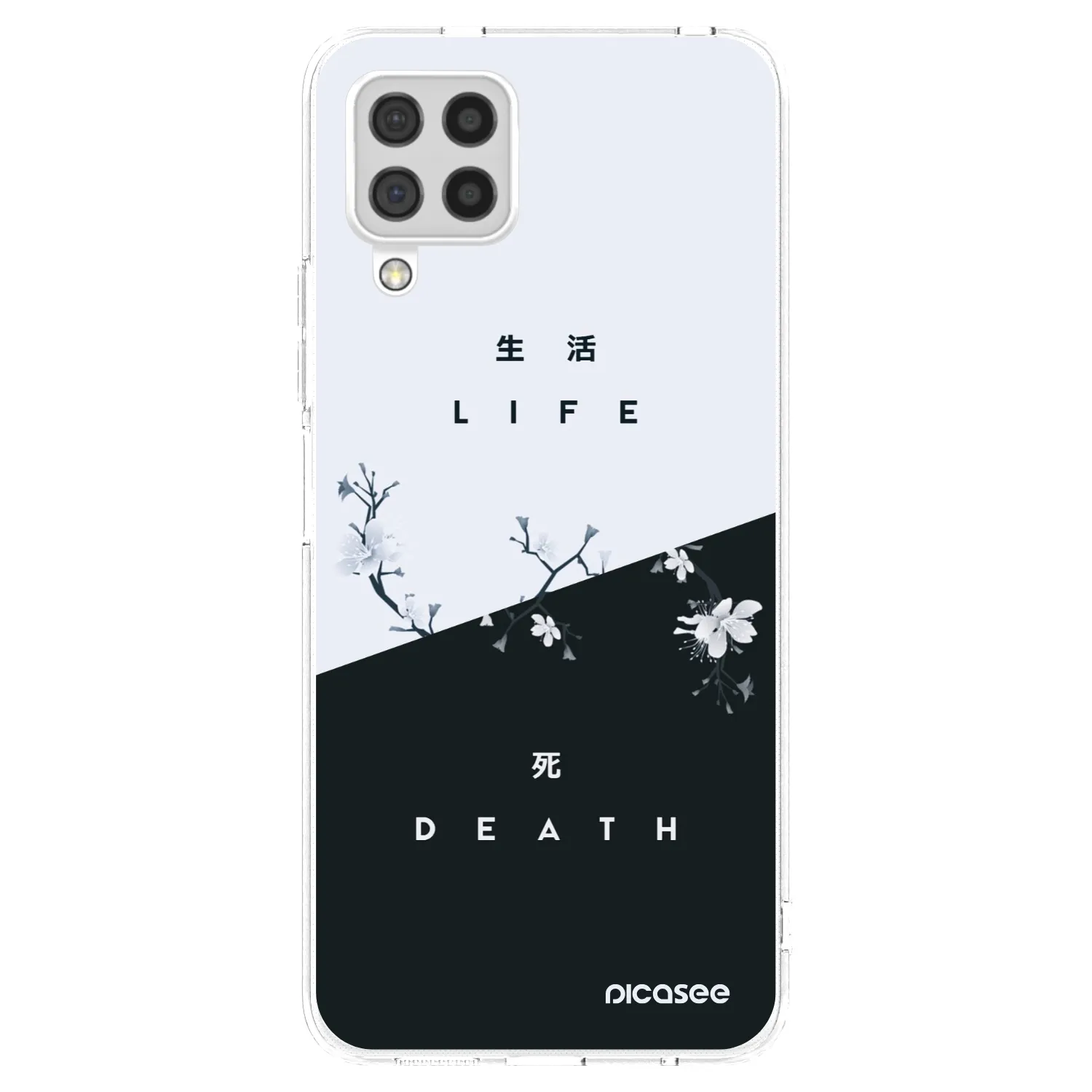 Picasee silikonowe przeźroczyste etui na Samsung Galaxy A22 A225F 4G - Life - Death