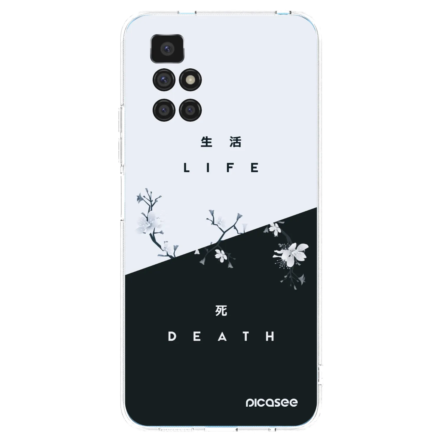 Picasee silikonowe przeźroczyste etui na Xiaomi Redmi 10 - Life - Death