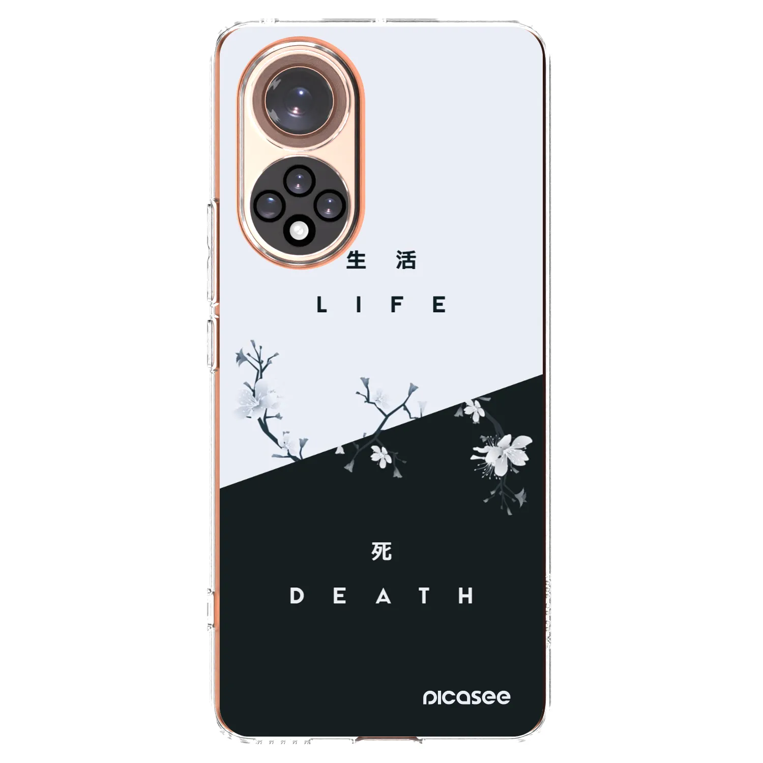 Picasee silikonowe przeźroczyste etui na Honor 50 5G - Life - Death