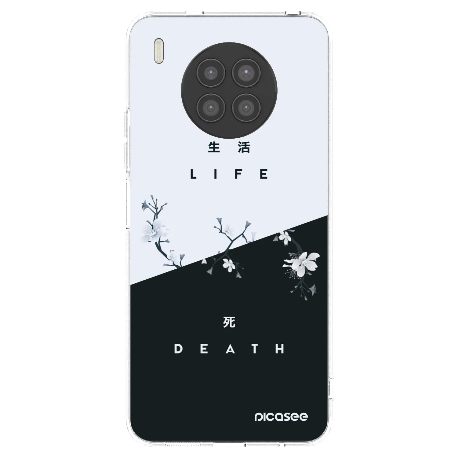 Picasee silikonowe przeźroczyste etui na Huawei Nova 8i - Life - Death