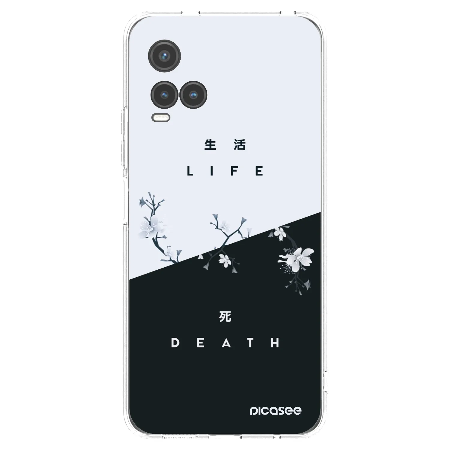 Picasee silikonowe przeźroczyste etui na Vivo Y33s - Life - Death