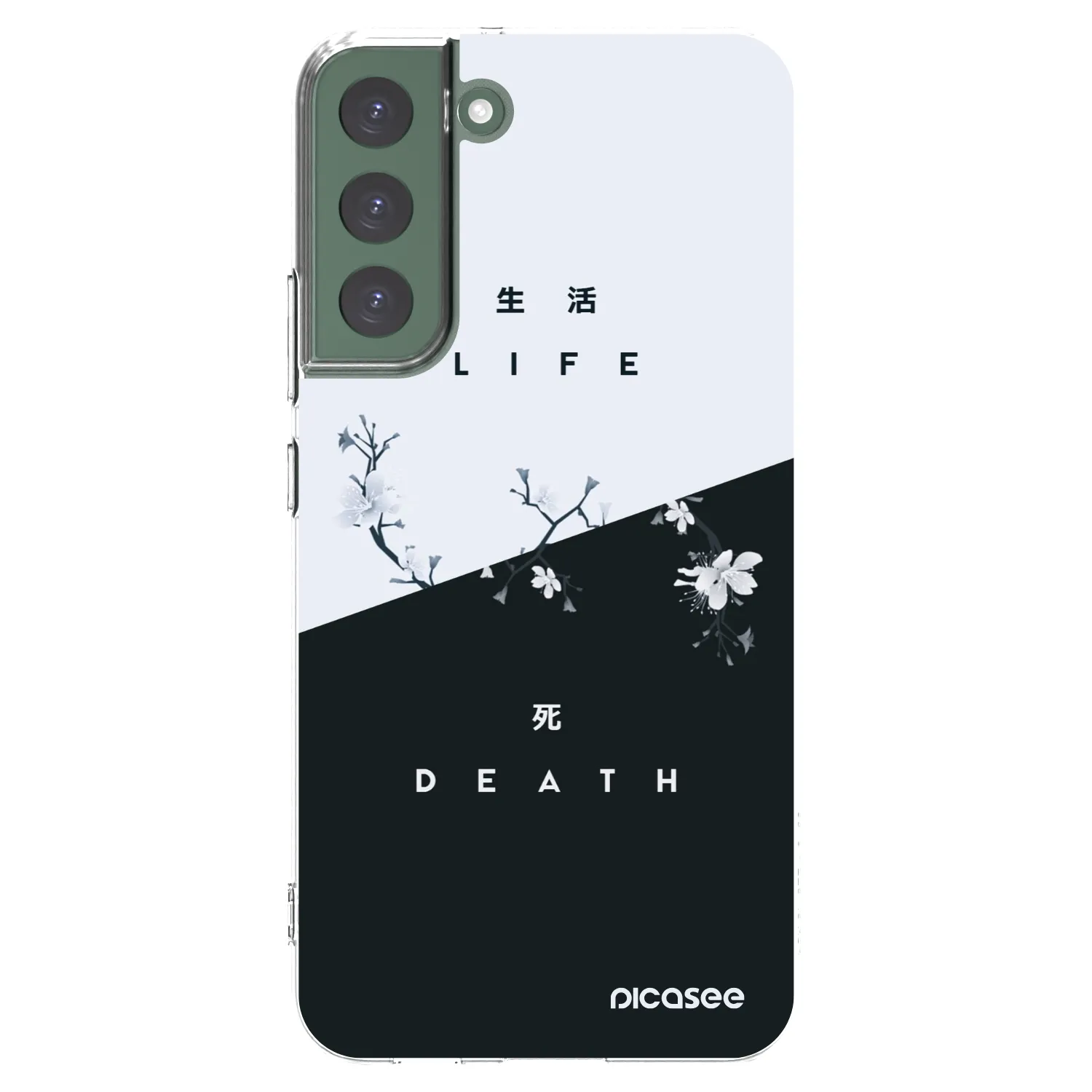 Picasee silikonowe przeźroczyste etui na Samsung Galaxy S22+ 5G - Life - Death