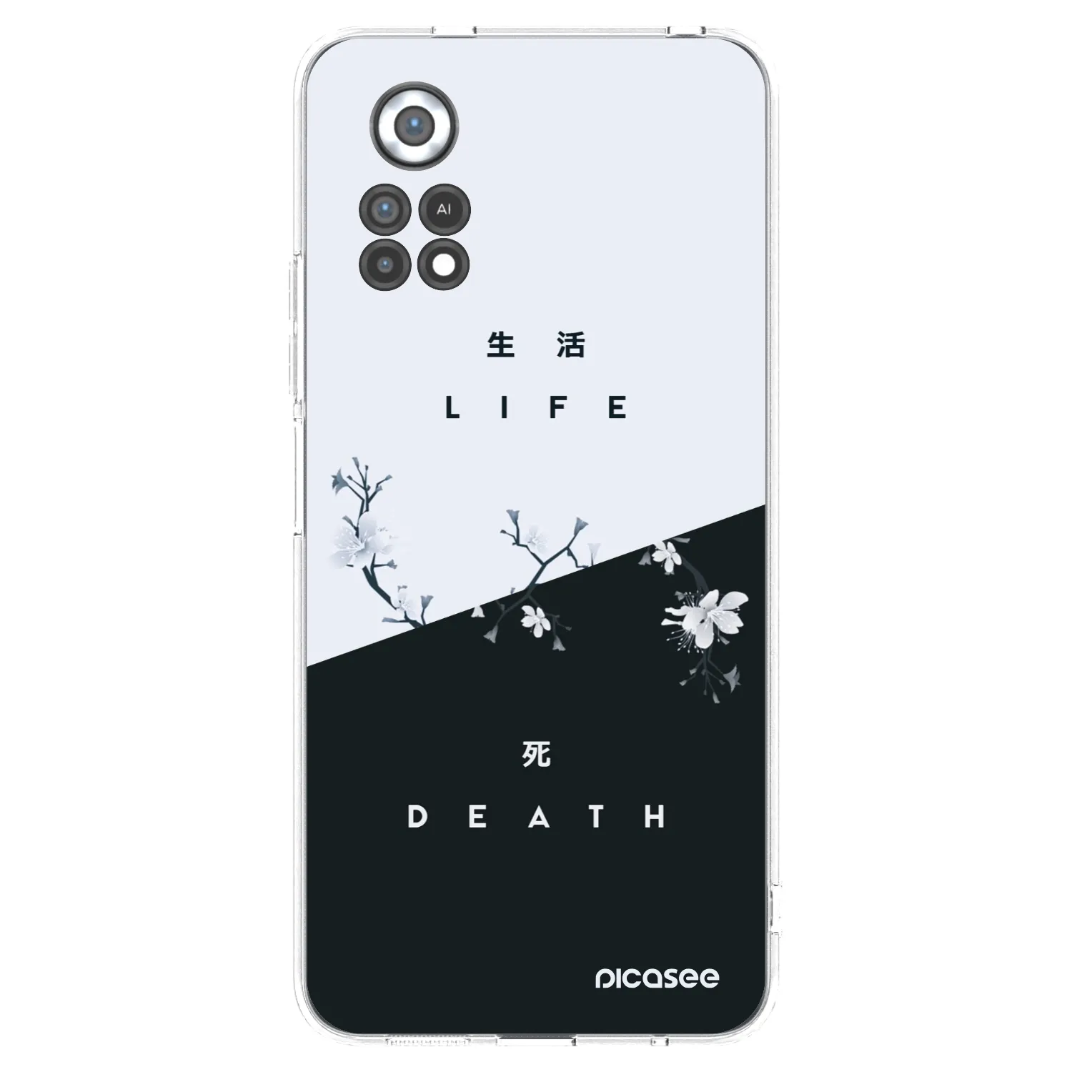Picasee silikonowe przeźroczyste etui na Xiaomi Poco X4 Pro 5G - Life - Death