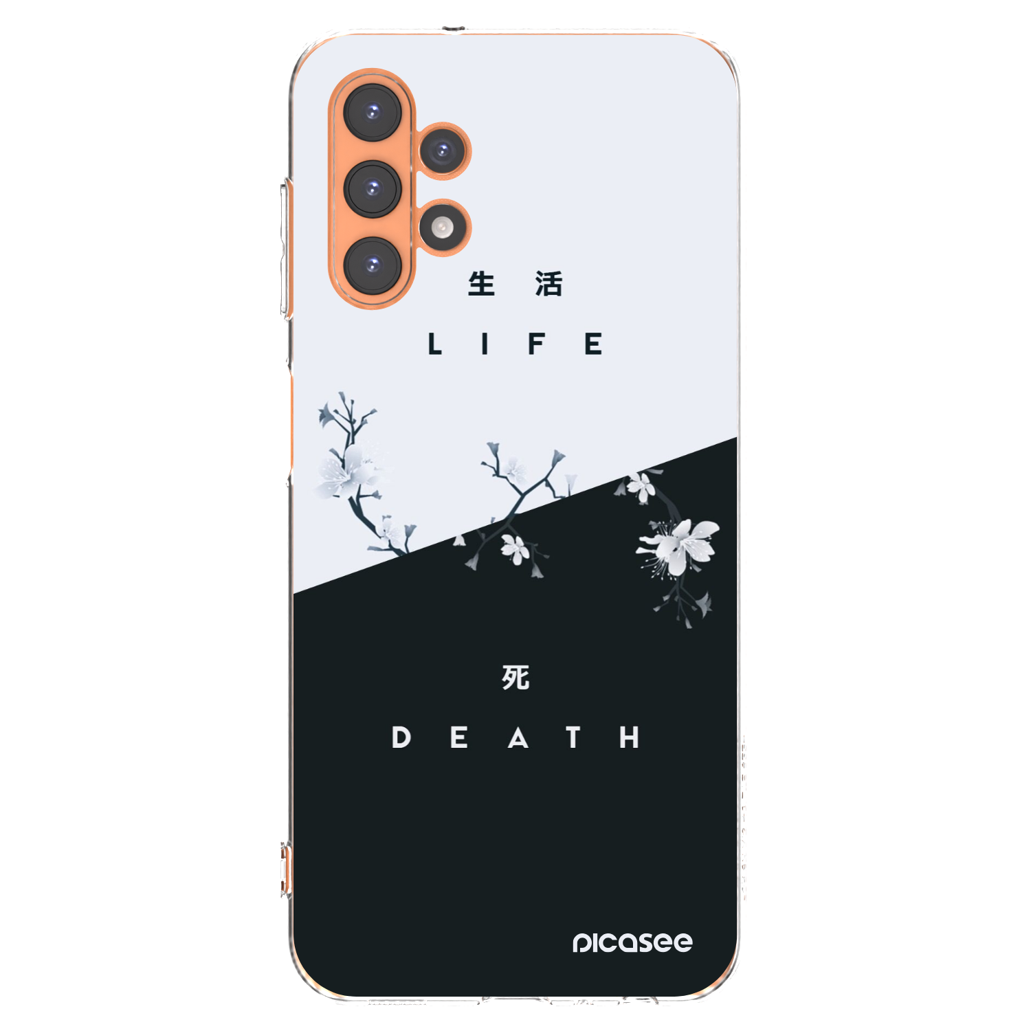 Picasee silikonowe przeźroczyste etui na Samsung Galaxy A13 4G A135 - Life - Death