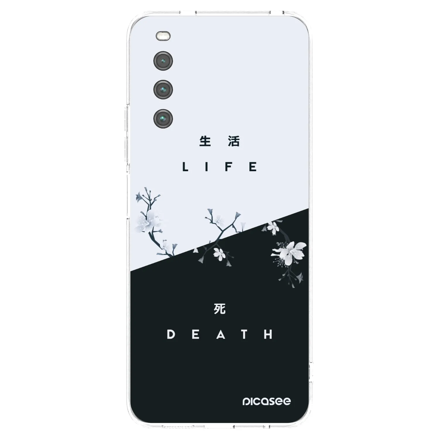 Picasee silikonowe przeźroczyste etui na Sony Xperia 10 IV 5G - Life - Death