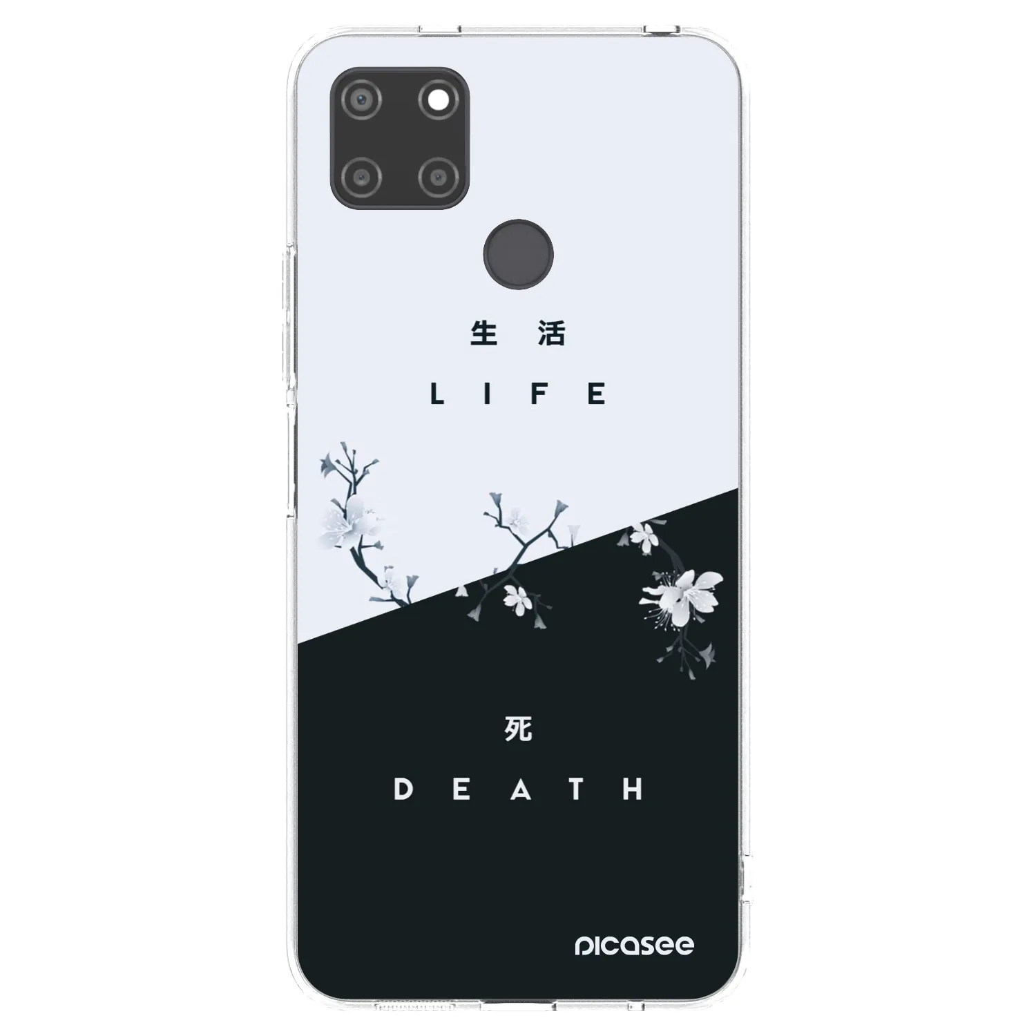 Picasee silikonowe przeźroczyste etui na Realme C21Y - Life - Death