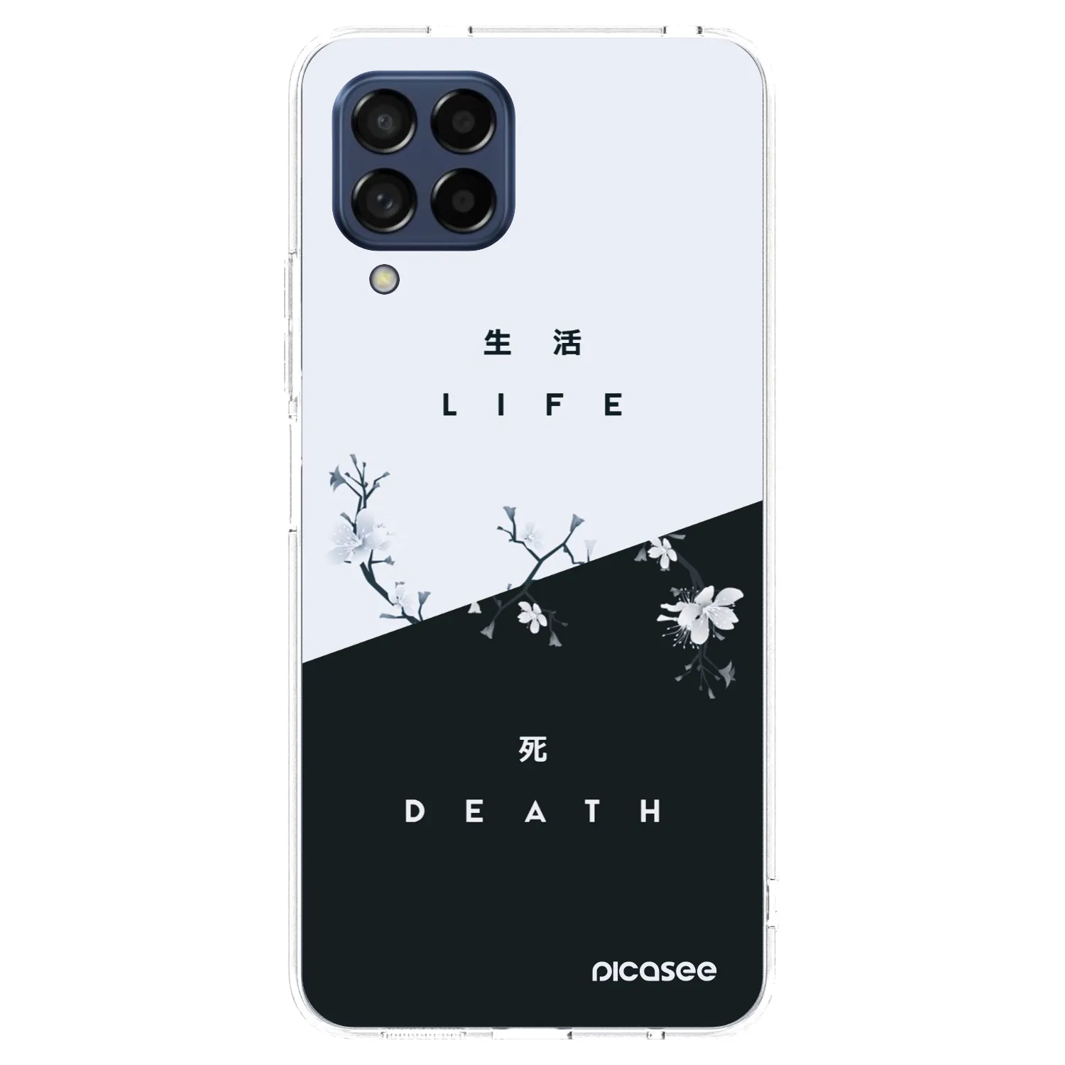 Picasee silikonowe przeźroczyste etui na Samsung Galaxy M53 5G - Life - Death