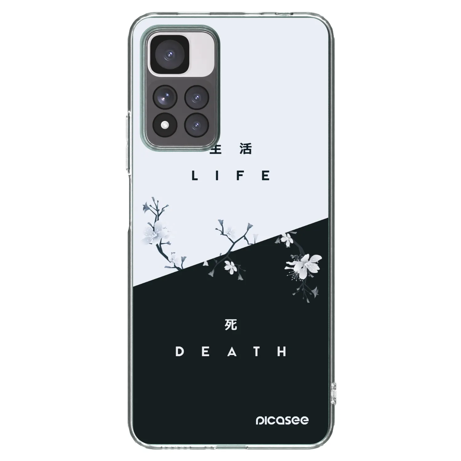 Picasee silikonowe przeźroczyste etui na Xiaomi Redmi Note 11 Pro+ 5G - Life - Death