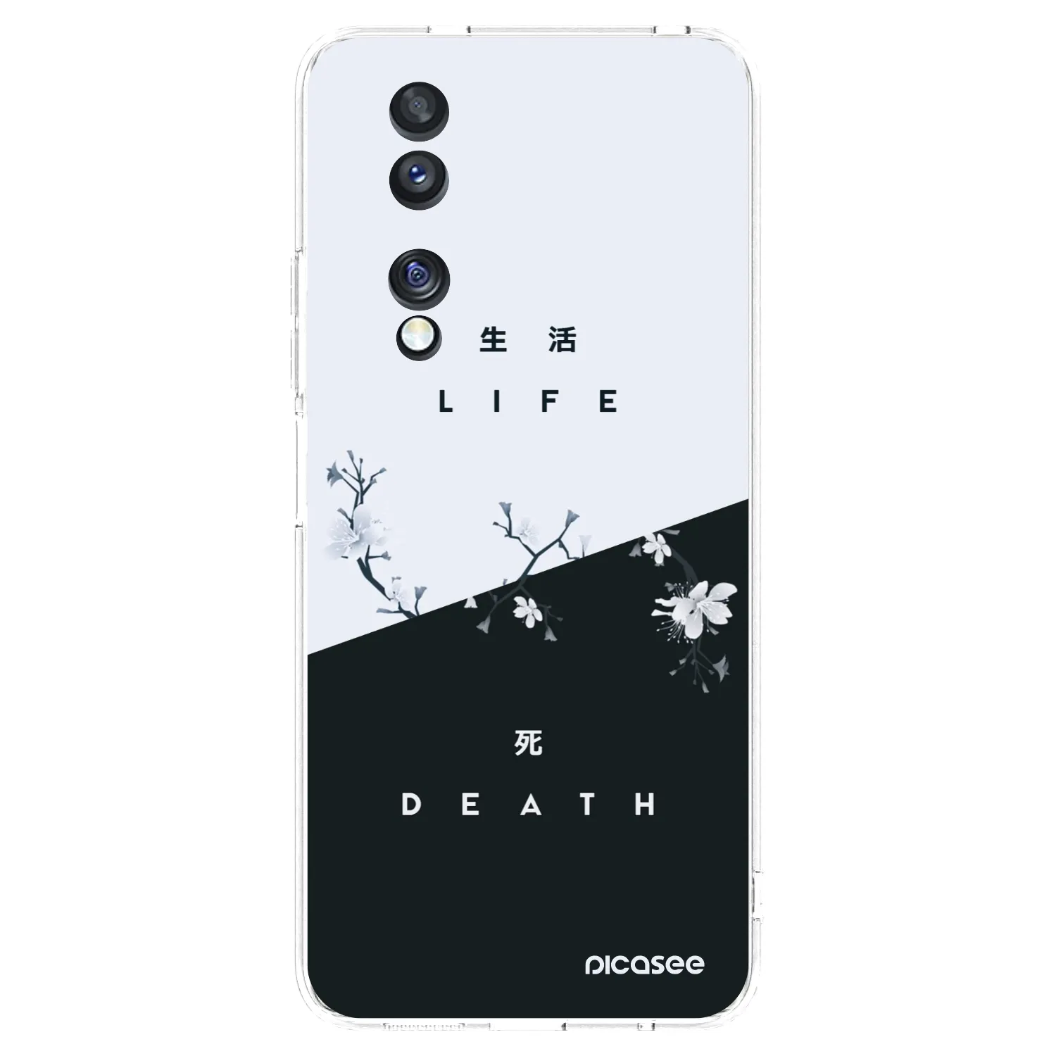 Picasee silikonowe przeźroczyste etui na Honor 70 - Life - Death