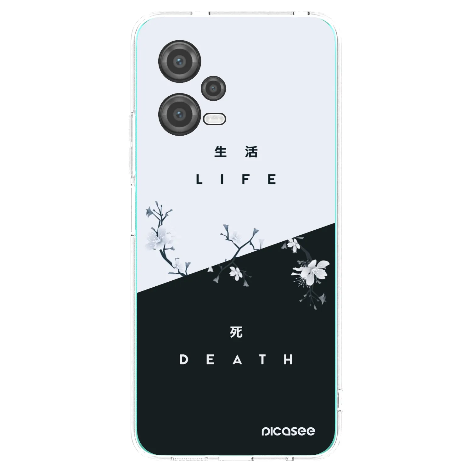 Picasee silikonowe przeźroczyste etui na Xiaomi Poco X5 - Life - Death